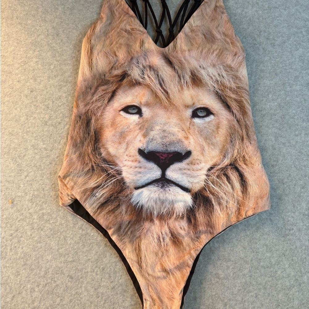 San Lorenzo Lion Reversible One-Piece Swimsuit Small